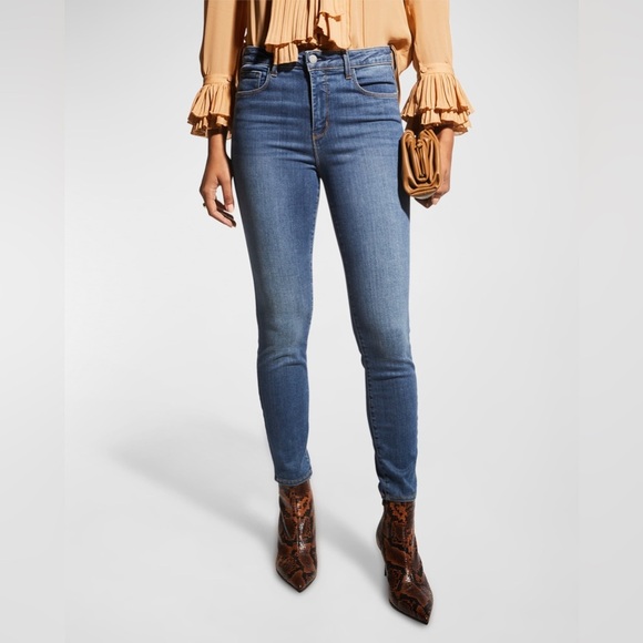 L’Agence Margot High-Rise Skinny Ankle Jeans - Picture 1 of 9